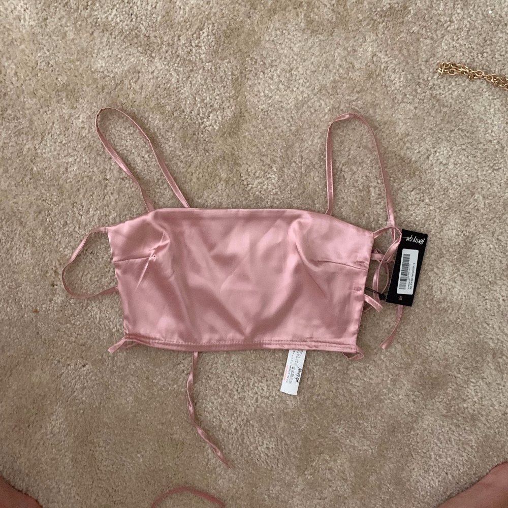 Nasty Gal Open Back Crop Top